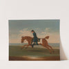 One of Four Portraits of Horses, a Chestnut Racehorse Exercised by a Trainer in a Blue Coat- gallop… by James Seymour