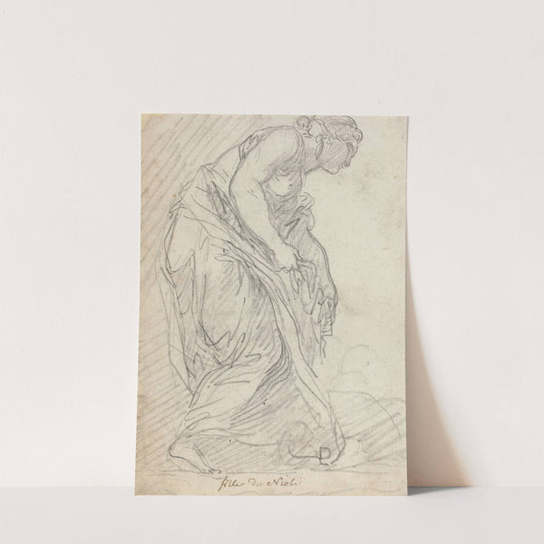 One of Niobe&#039;s Daughters by Augustin Pajou