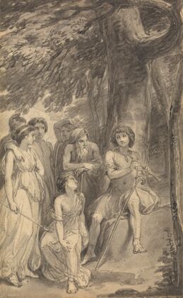One of Six Illustrations to Fenelon’s ‘The Adventures of Telemachus son of Ulysses’