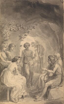 One of Six Illustrations to Fenelon’s ‘The Adventures of Telemachus son of Ulysses’
