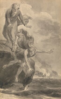 One of Six Illustrations to Fenelon’s ‘The Adventures of Telemachus son of Ulysses’