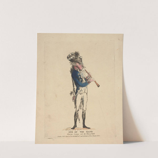 One of the band blowing courage into the men of battle. (1799)