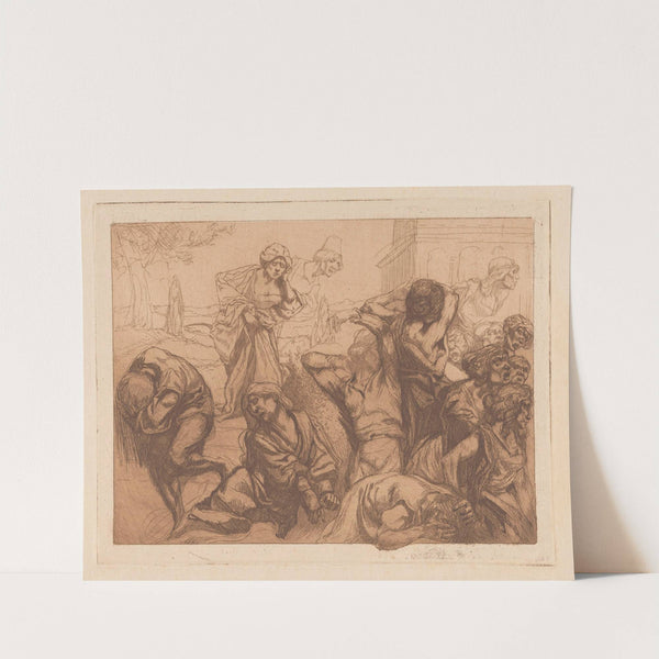 Ontstelde vrouwen by Johannes Josephus Aarts