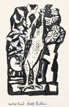 Ontwerp boekillustratie voor Alexander Cohen’s Van Anarchie tot Monarchie; Haan