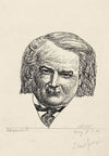 Ontwerp boekillustratie voor Alexander Cohen’s Van Anarchie tot Monarchie; Portret van David Lloyd George of Dwybor