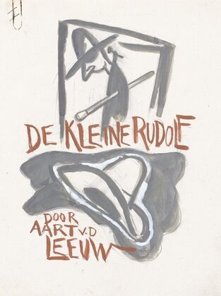 Ontwerp voor boekband van De Kleine Rudolf door Aart van der Leeuw
