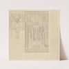 Ontwerp voor de Eerste Bossche Wand; De Paus (c. 1869 - c. 1925) by Antoon Derkinderen