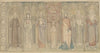Ontwerp voor de Tweede Bossche Wand; zeven staande heiligen. (c. 1869 - c. 1925)