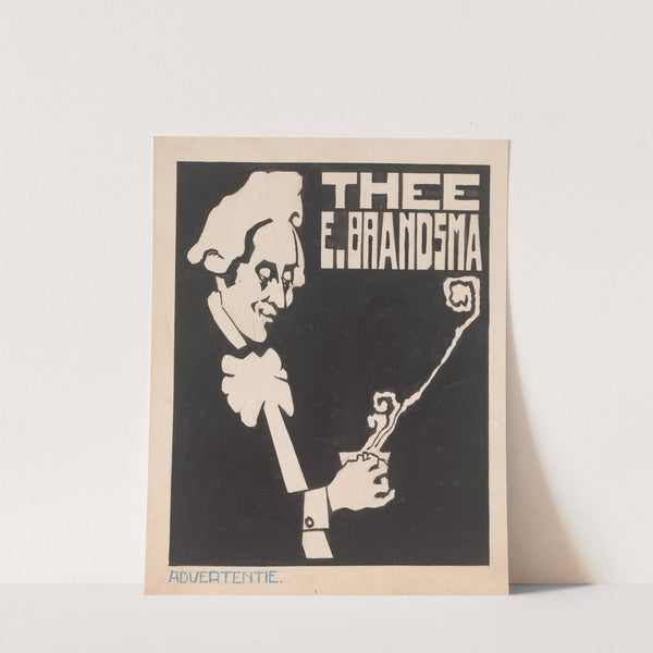 Ontwerp voor een advertentie van thee van E. Brandsma by Reinier Willem Petrus de Vries