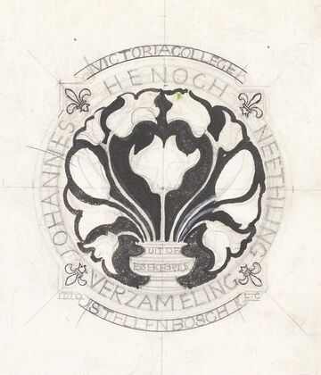 Ontwerp voor een ex libris van Johannes Henoch Neethling