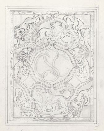 Ontwerp voor een ex libris voor de zoon van de kunstenaar