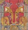 Ontwerp voor een glas in lood-koepel voor de muziekzaal van het schip J.P. Coen (1874)