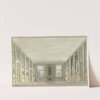 Ontwerp voor een toneeldecor van een interieur by Pieter Barbiers