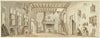 Ontwerp voor een toneeldecor voor de Vlaamse opera Het Kapertje (1782 - 1837)