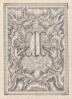 Ontwerp voor ex libris van Carel Lion Cachet