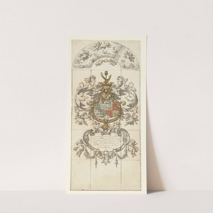 Ontwerp voor glasraam 13 geschonken door Reinier Pauw, dijkgraaf en baljuw van het hoogheemraadschap Amstelland by Pieter Jansz.
