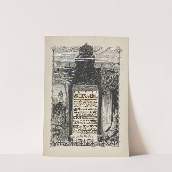 Ontwerp voor het titelblad van Akëdysseril by Jacob Pieter van den Bosch