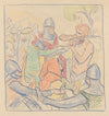 Ontwerp voor schilderij De St. Vitus-dans