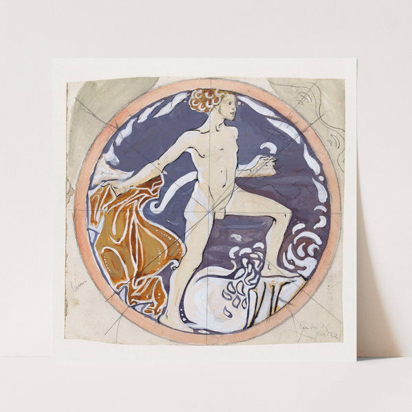 Ontwerp voor schildering Algemene Nederlandsche Diamantbewerkersbond; Vrijheid (1878 - 1938) by Richard Nicolaüs Roland Holst