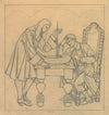 Ontwerp voor wandschildering in de Beurs van Berlage; tsaar Peter de Grote, die door burgemeester Nicolaas Witsen in de zeevaartkunde wordt onderwezen (1869 - 1925)