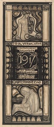 Ontwerp voor Weldadigheidskalender voor 1917