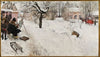 Open-Air Painter. Winter-Motif from Åsögatan 145, Stockholm