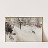 Open-Air Painter. Winter-Motif from Åsögatan 145, Stockholm by Carl Larsson