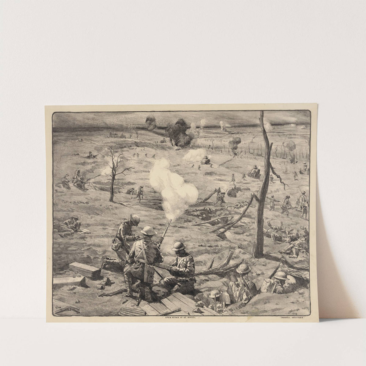Open attack at St. Mihiel (1927) by Lucien Jonas