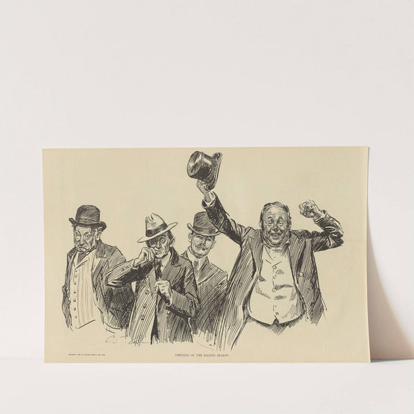 Opening of the racing season (1900-1905) by Charles Dana Gibson