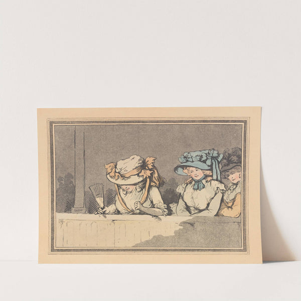 Opera box with three women (1785) by Thomas Rowlandson