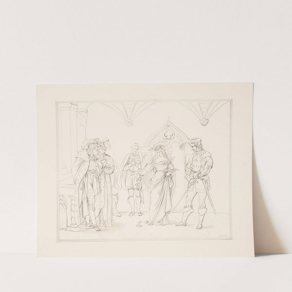 Oph; ‘Where is the beauteous majesty of Denmark,’ [Hamlet], act IV, sc. 5 (1848) by William M. Anderson