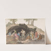 Oponthoud bij de Grotte delle Capre aan de grens bij Nemorosa en Fredda (1778) by Abraham-Louis-Rodolphe Ducros