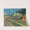 Orchard Bordered by Cypresses (1888) by Vincent van Gogh