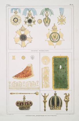 Ordres brésiliens; Couronnes, sceptres et manteaux