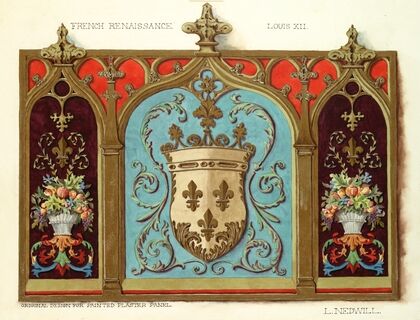 Original Design for painted plaster panel