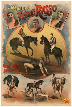 Original frères Rasso, gladiateurs modernes (1890)