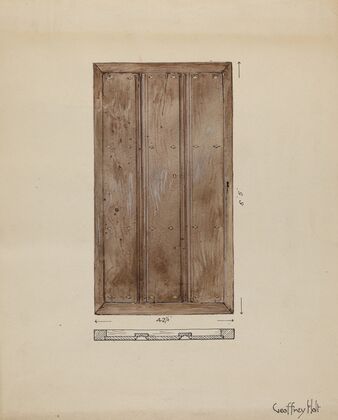 Original Outside Door to Sacristy