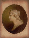 Original study in oil of head of Columbia designed for U.S. coins