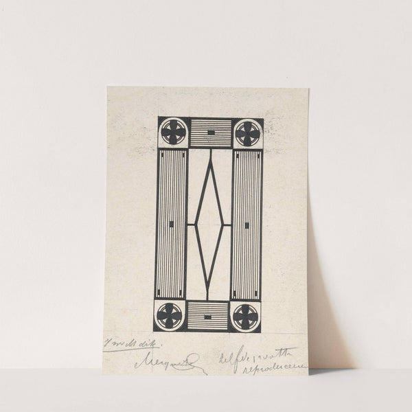 Ornament met bloem by Samuel Jessurun de Mesquita