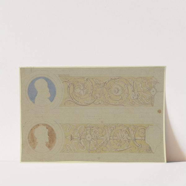 Ornament zur Einfassung der Veitschen Freskobilder im Städelschen Institut. by Eduard von Steinle