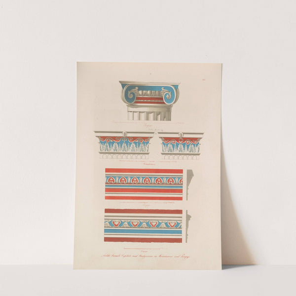 Ornamente aller klassischen Kunst-Epochen nach den Originalien in ihren eigenthümlichen Farben Pl.089 by Wilhelm Zahn