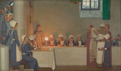 Orphan Girls Entering the Refectory of a Hospital — size preview