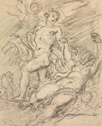 Orpheus and Eurydice (recto)
