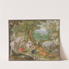 Orpheus charming the animals (1613) by Jacob Hoefnagel