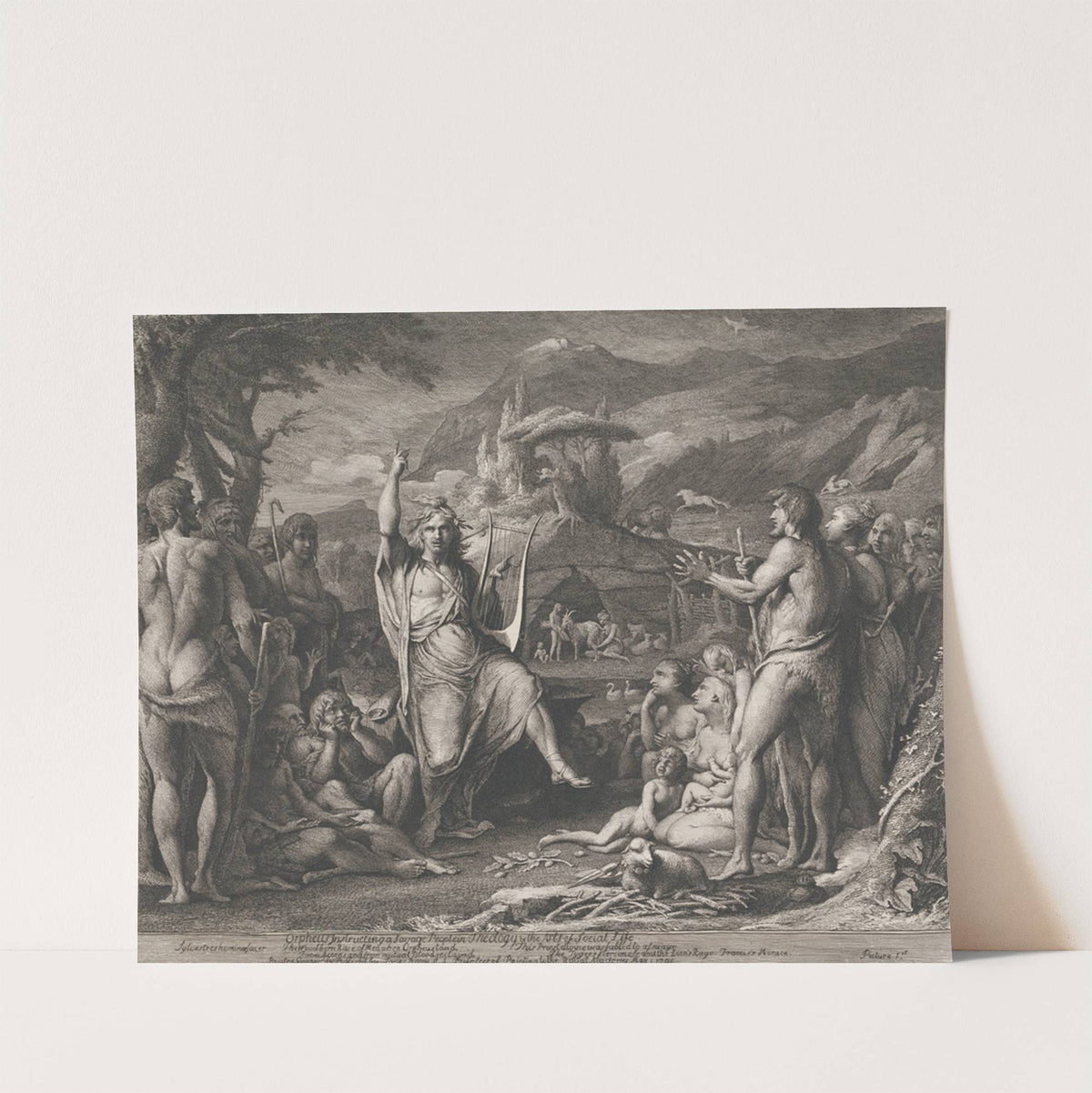 Orpheus instructing..in Theology (Designs for the Walls of the Great Room of Society for the Encouragement of the Arts) by James Barry