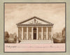 Orthographie, côté de l’entrée d’une maison de campagne appellée le temple du Silence (1788)