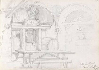 Osteria fuori, Frascati (1842)