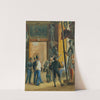 Österreichische Offiziere und zwei Tiroler besichtigen die Ambraser Sammlung im Unteren Belvedere by Carl Goebel the younger