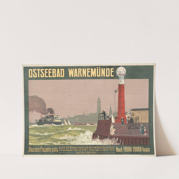 Ostseebad Warnemünde (ca. 1910) by Paul Wallat