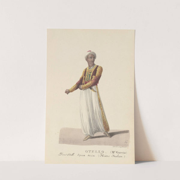 Otello. (Mr. Garcia) Dans Otello, opéra seria, (Théâtre Italien) (1820-1829) by Auguste Garneray